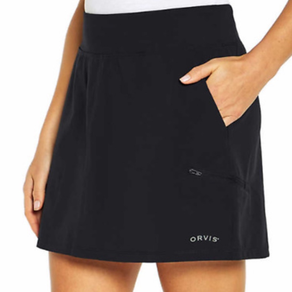 Orvis Black Skort with Pockets